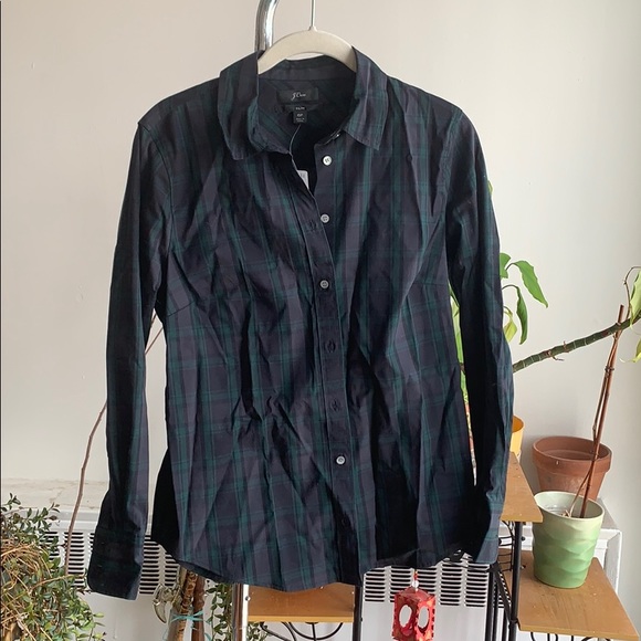 NWT Jcrew slim plaid shirt size 6 petite - Picture 2 of 4